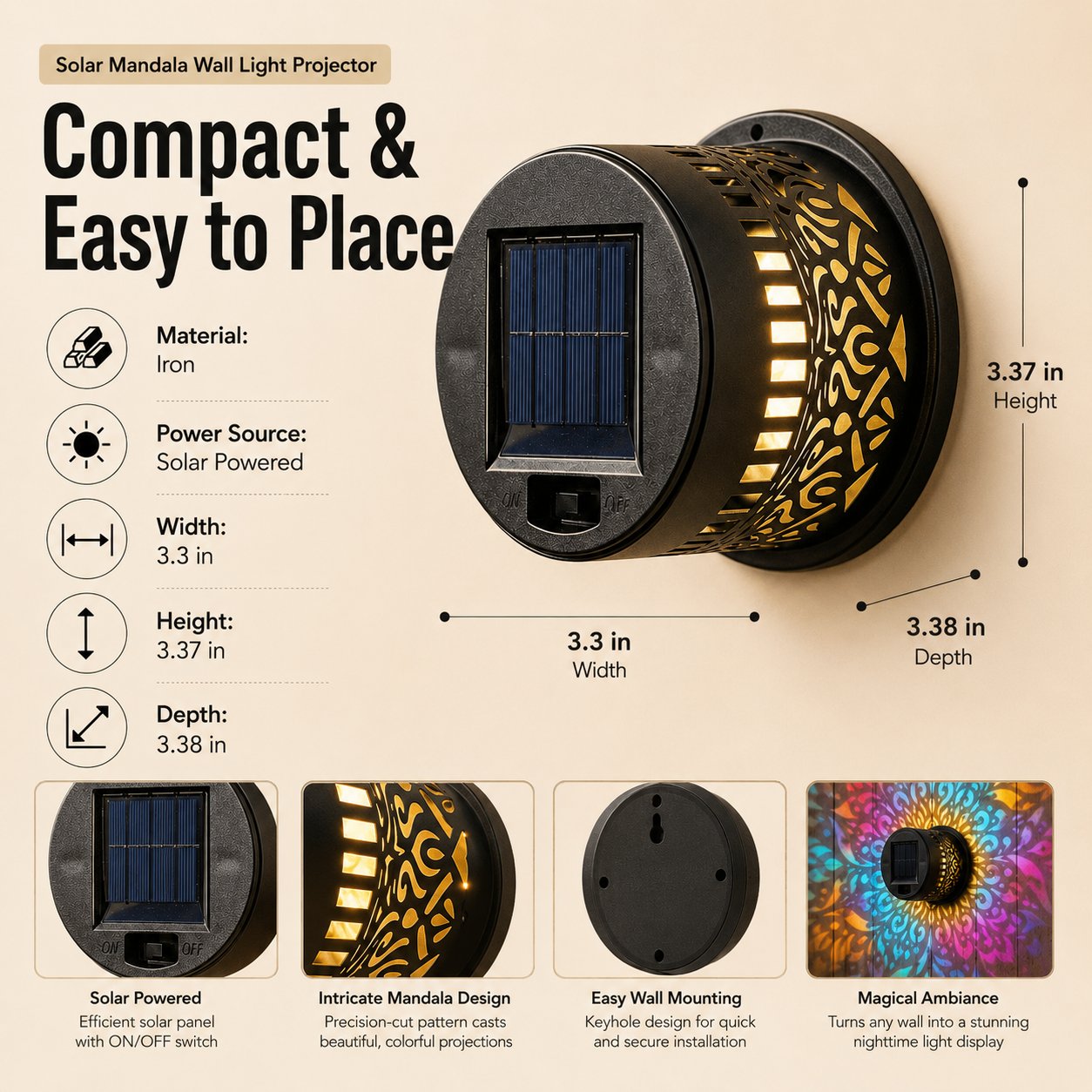 ๐ 2026 New Solar Mandala Lights