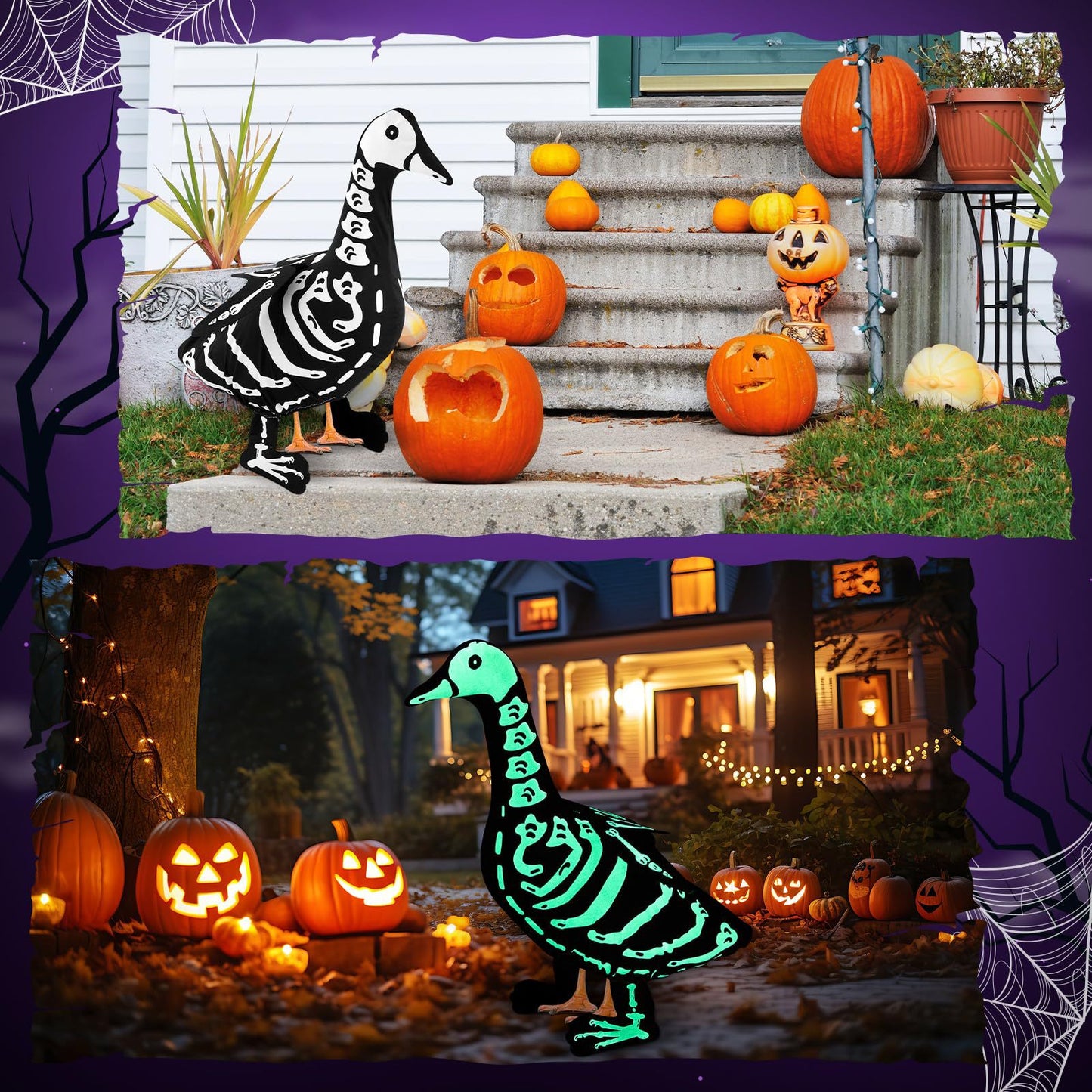 Skeleton Porch Goose Halloween Outfit