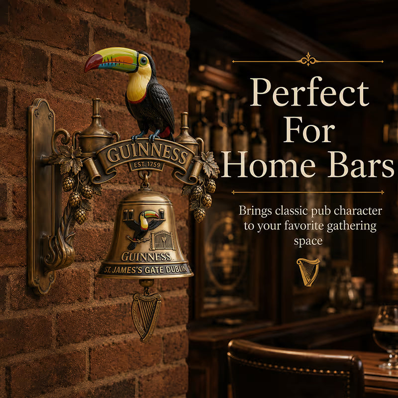 šŗGuinness Toucan Cast Iron Door Bell