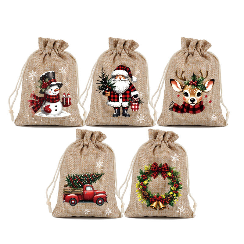 🎁 Drawstring Gift Bags – Festive, reusable & perfect for wrapping ✨