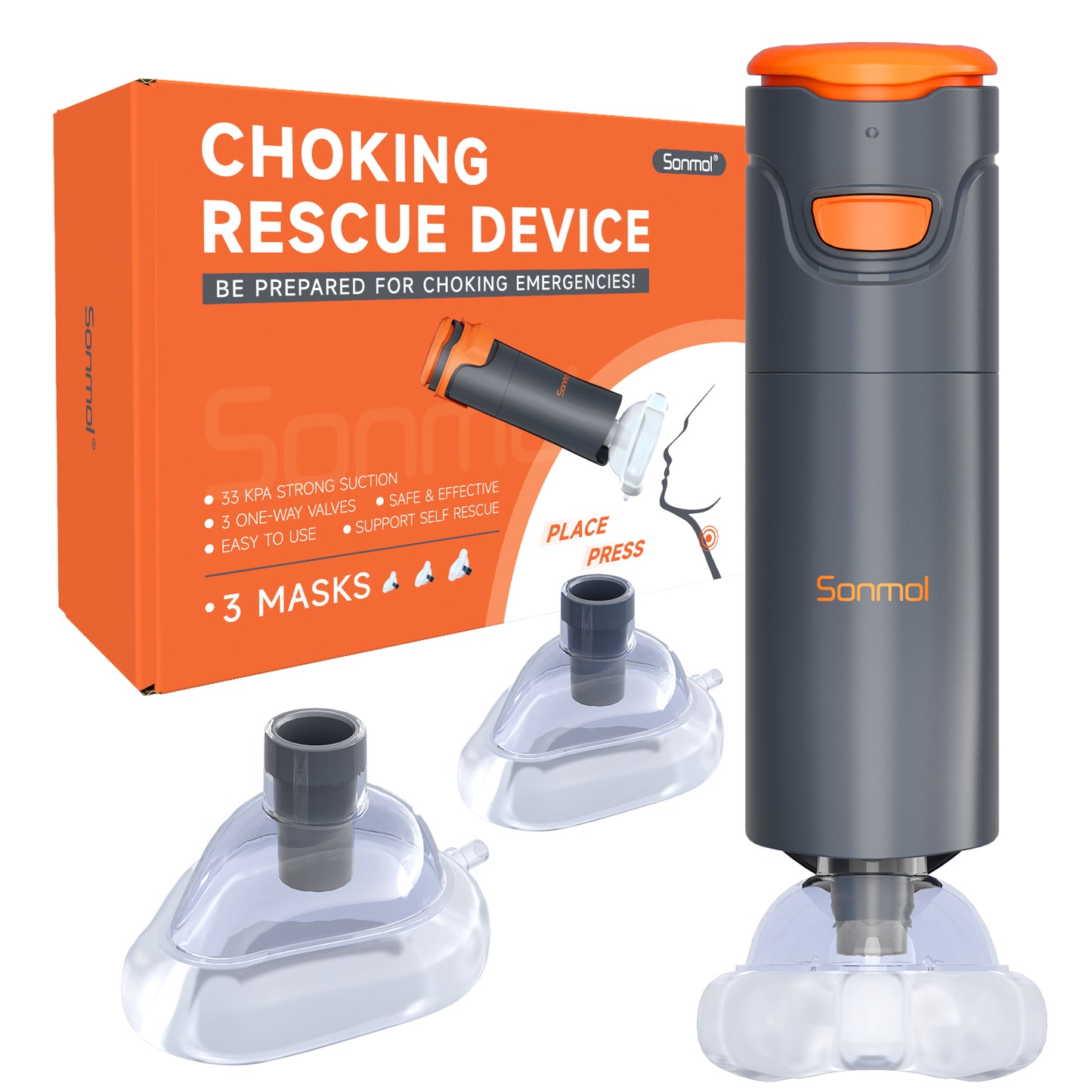 Automatic Anti-Choking Rescue Device – Portable Airway Emergency Aid for Adults & Kids
