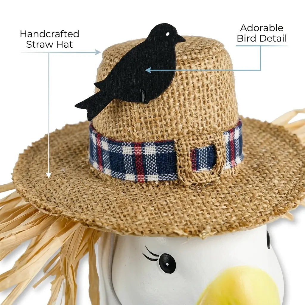 đŚ˘VALORS TOPâ˘Scarecrow Porch Goose Outfit for 23" Plastic/ Cement Goose Statues