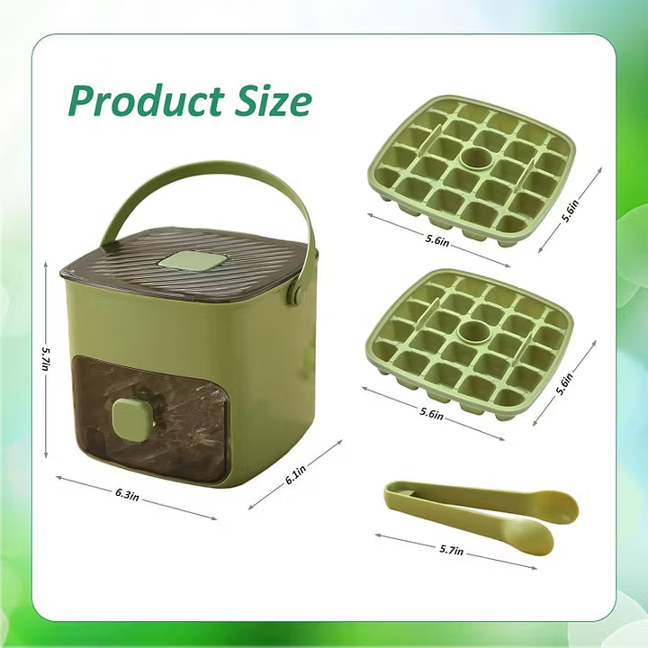 ☀️ Summer Splash Sale 🧊 48-Cube Double Layer Portable Countertop Ice Maker