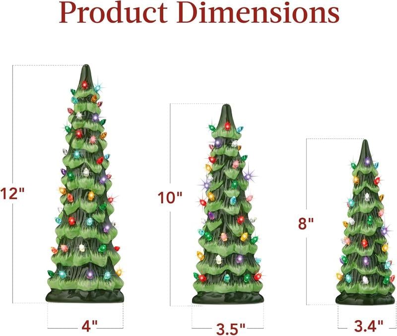🔥Christmas Sale🎁Retro Hand-Painted Tabletop Christmas Trees🎄