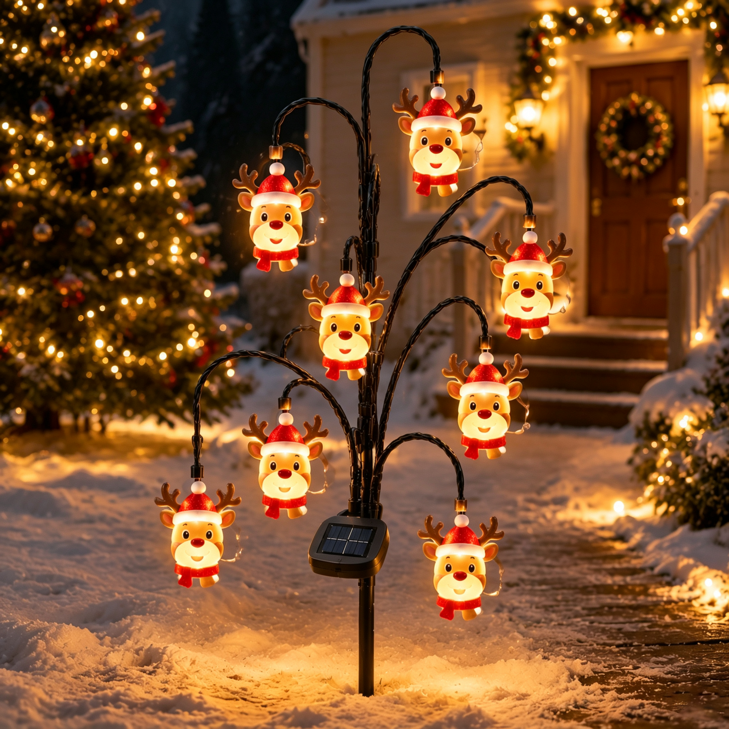 ๐ Christmas Solar Tree Stake Lights | 5 Styles Outdoor Yard Decor