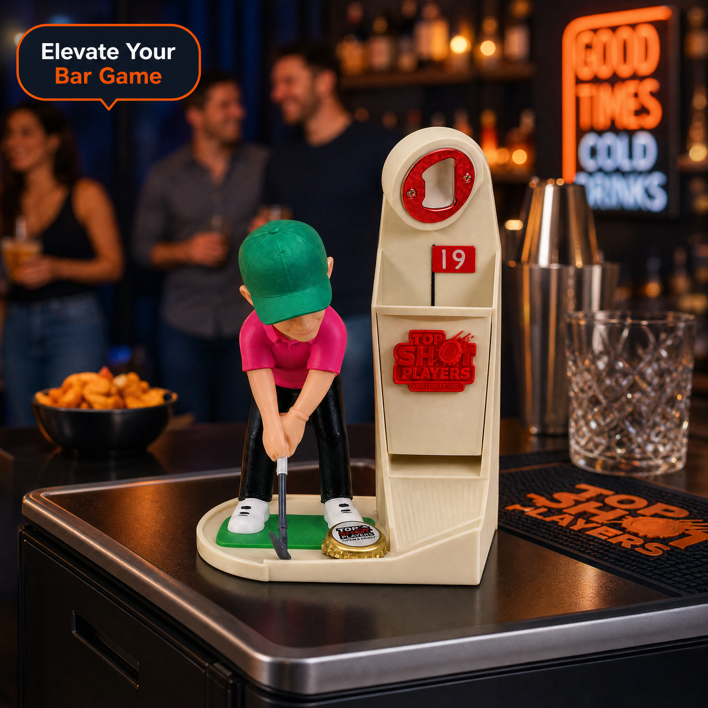Golf-themed creative bottle opener