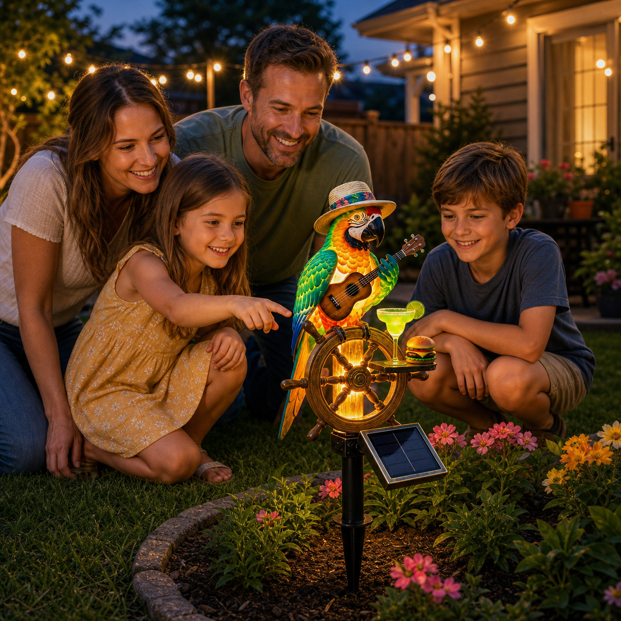 🌴Powered Parrot Garden Light- "Wastin" Away Again"🌴