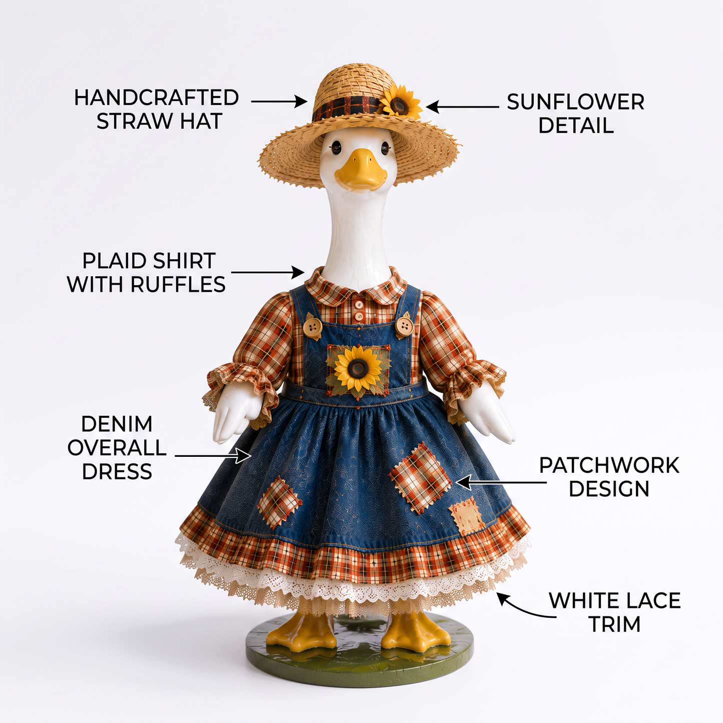 🌻New 23" Sunflower Harvest Goose Outfit™
