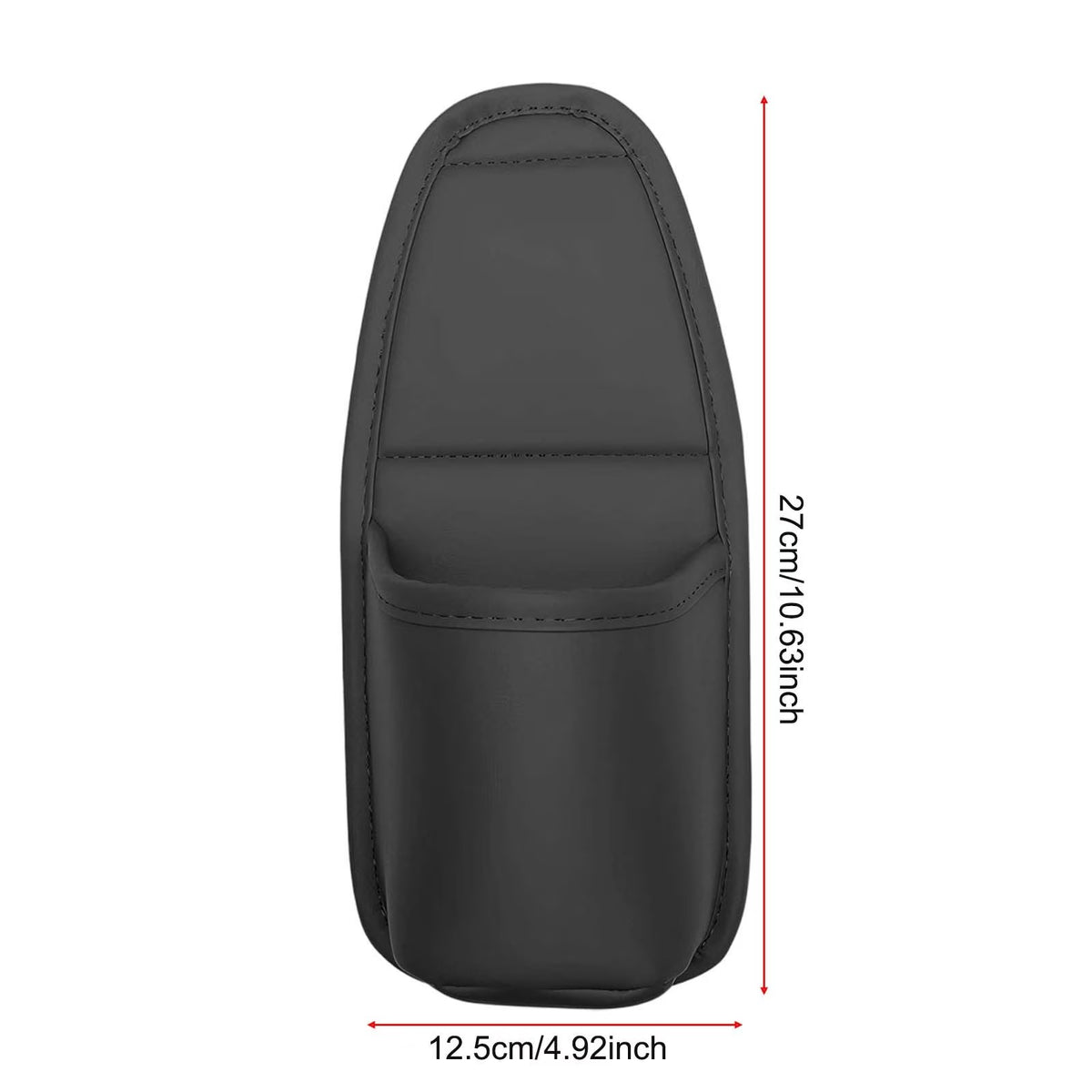 Large PU Leather Car Door Cup Holder & Storage Pocket