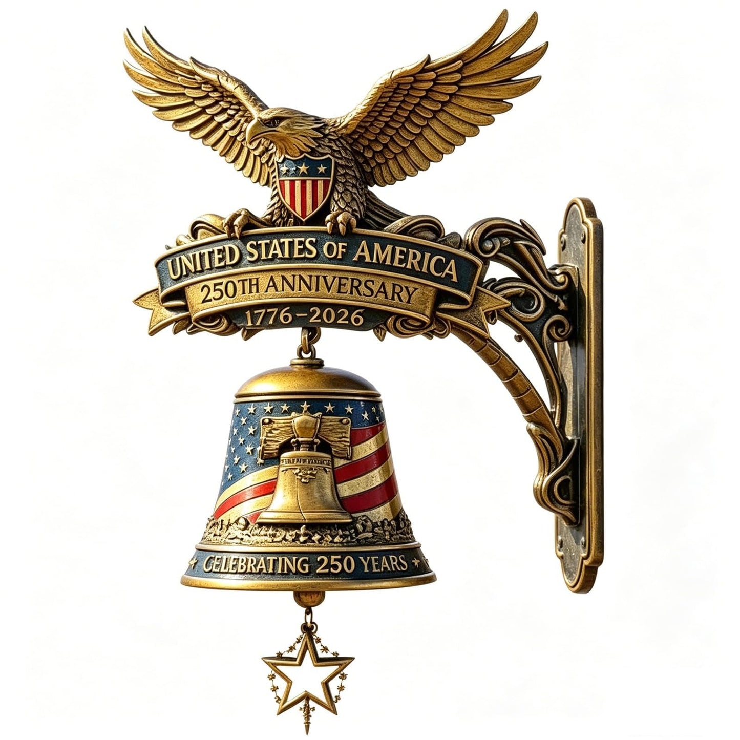 🔔🔔 Ring in the Semiquincentennial: 1776-2026 "Spirit of Liberty" Eagle Bell