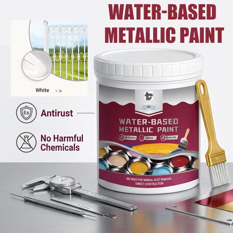 🛡️ Water-Based Rust Converter & Metallic Paint – Stop Rust. Restore Metal.