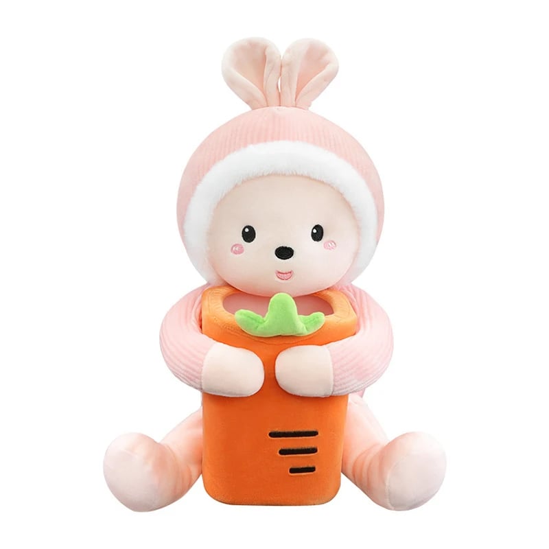 ๐ Cute Plush Doll Tissue Box