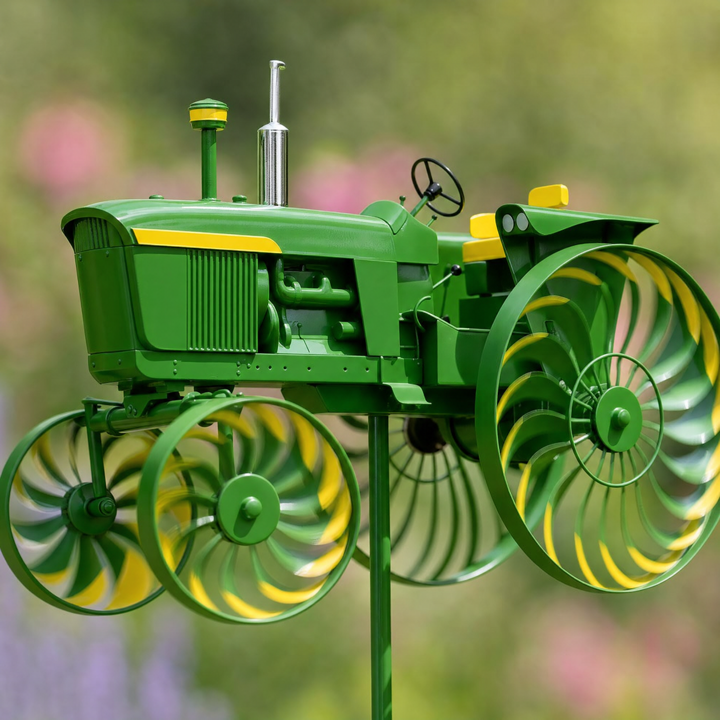 ๐ Limited-Time Sale โ Earl's Handmade Tractor Wind Spinner โ Flat Iron Construction