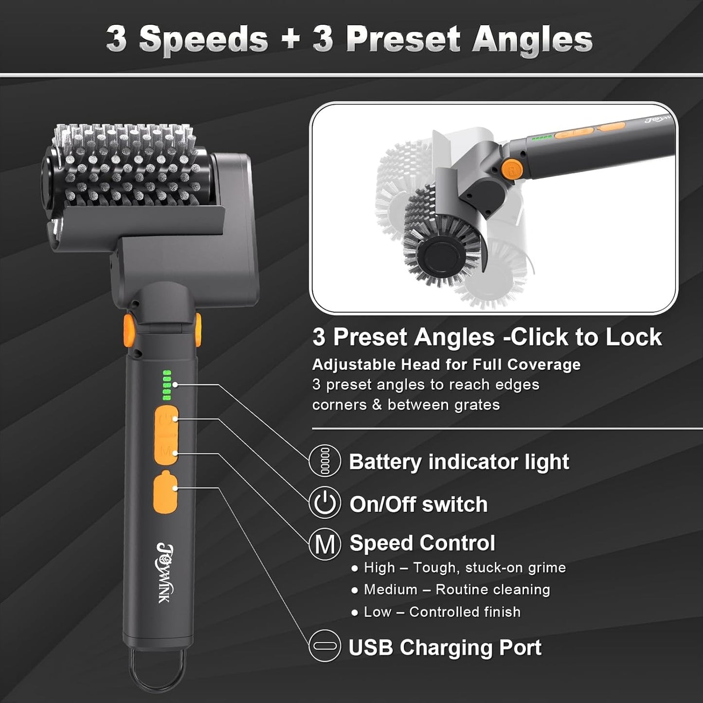 GrillMaster Pro™ Electric Grill Brush – Make Cleanup The Easiest Part Of BBQ