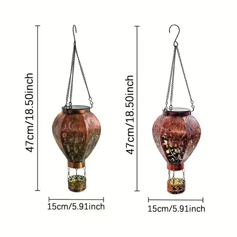 ๐ Solar Hot Air Balloon Lantern โ Auto Power On ๐ฟ