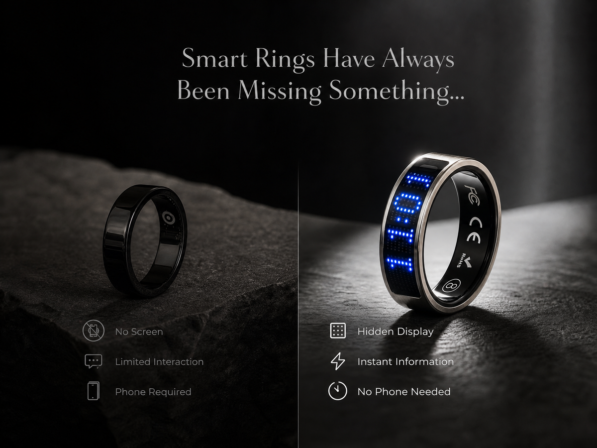 TUTEVETA Smart Ring — Track Sleep, Heart Rate & Recovery 24/7. View Health Data Without Your Phone