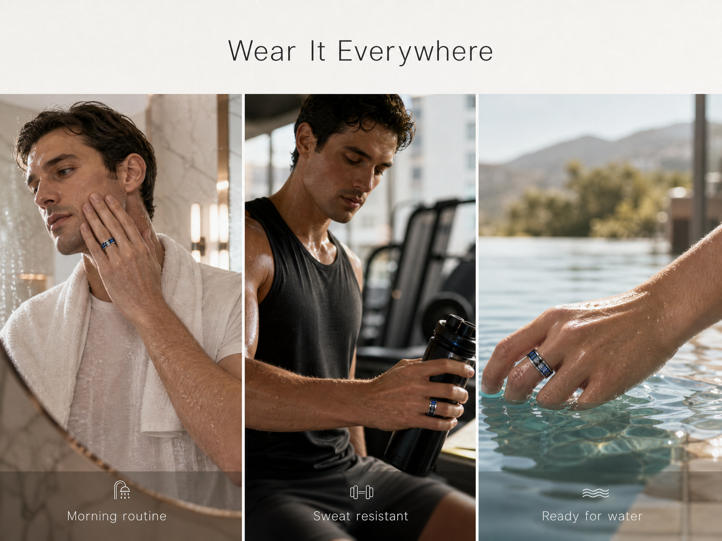 TUTEVETA Smart Ring — Track Sleep, Heart Rate & Recovery 24/7. View Health Data Without Your Phone