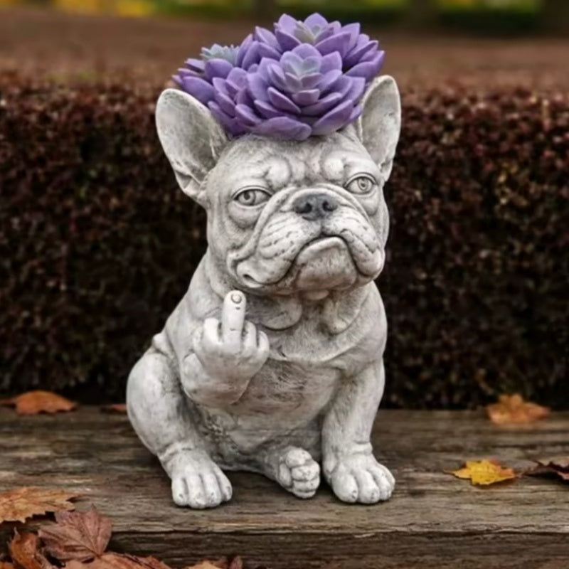 🐶Grumpy Dog Planter