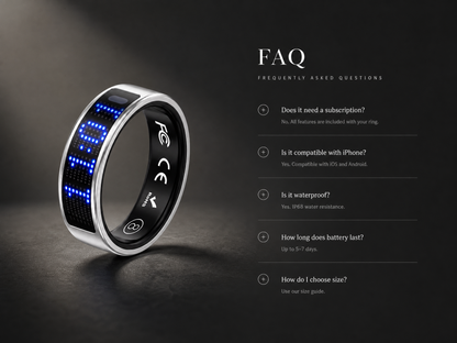 TUTEVETA Smart Ring — Track Sleep, Heart Rate & Recovery 24/7. View Health Data Without Your Phone