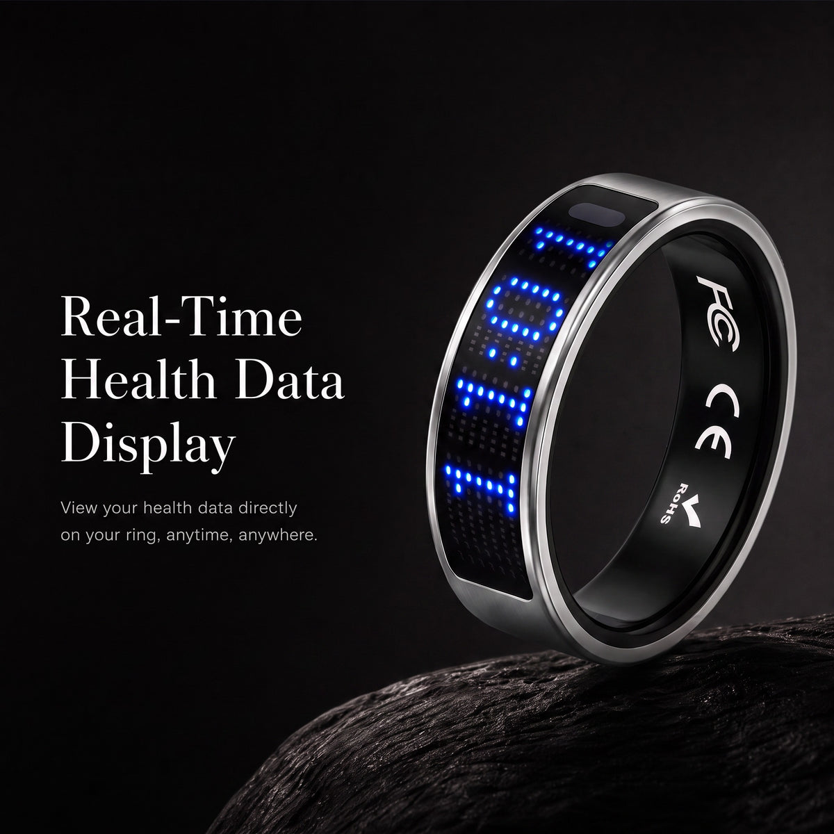 TUTEVETA Smart Ring — Track Sleep, Heart Rate & Recovery 24/7. View Health Data Without Your Phone