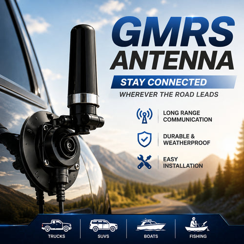 Universal GMRS Antenna Mount – Heavy-Duty Radio Antenna Bracket for Cars, SUVs, Trucks, Off-Road Vehicles & Boats