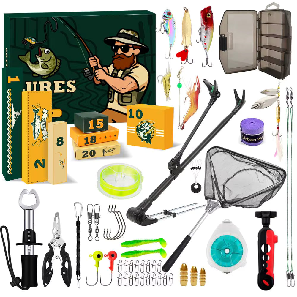 🔥Christmas Sale🎁24-Day Lure Fishing Advent Calendar