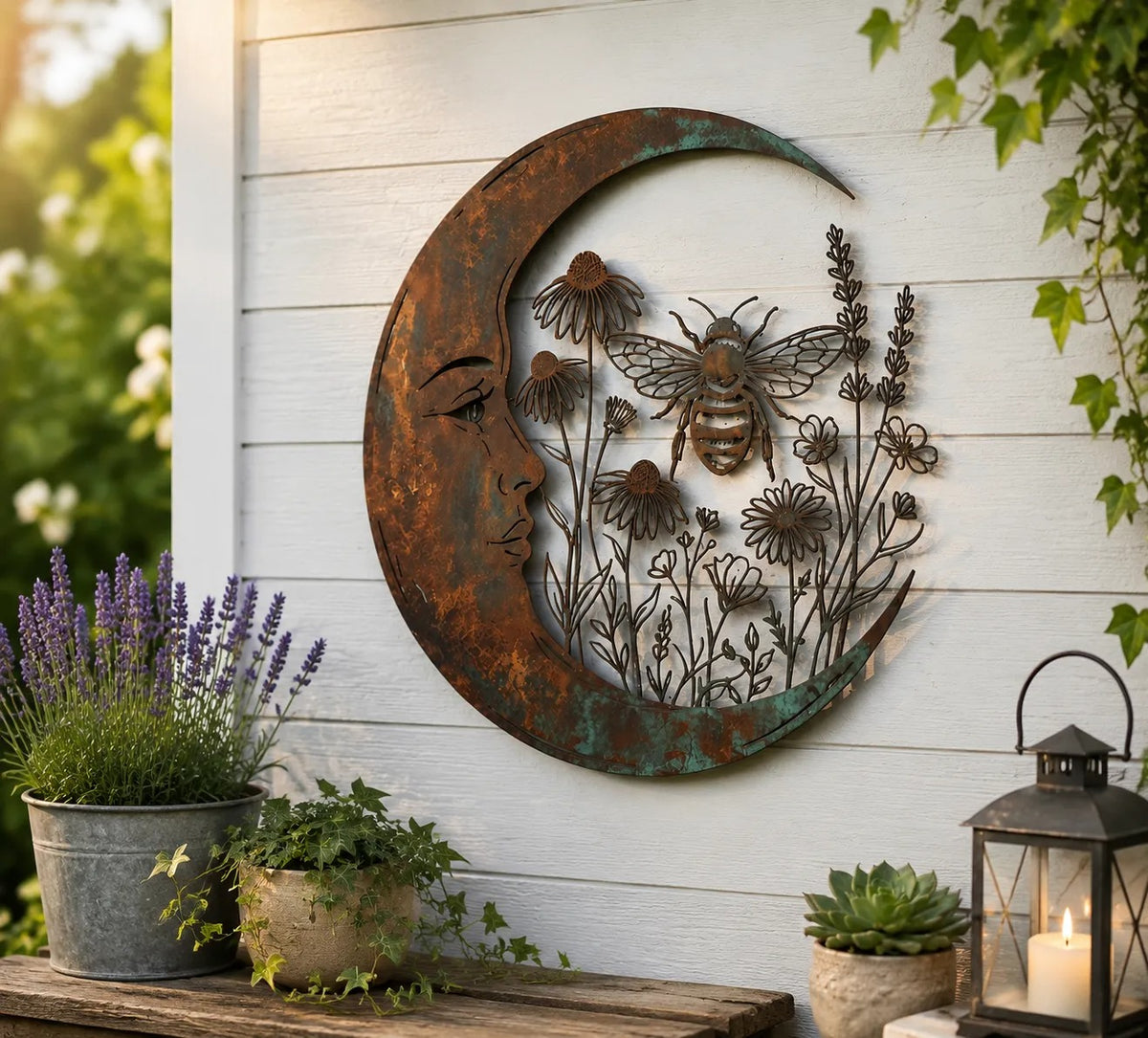 🌜️Crescent Moon Bee Wall Decor🐝
