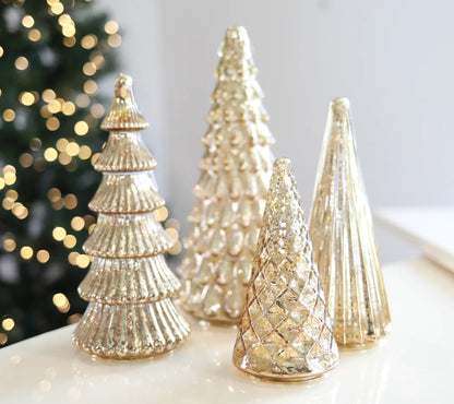 🔥Christmas Sale🎁Set of 5 Illuminated Mercury Christmas Trees