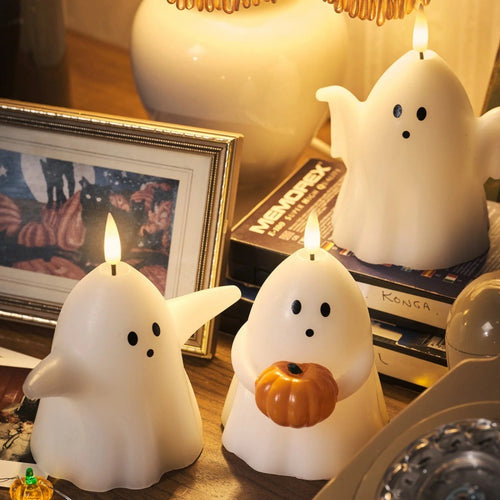 👻Ghost LED Candle Trio