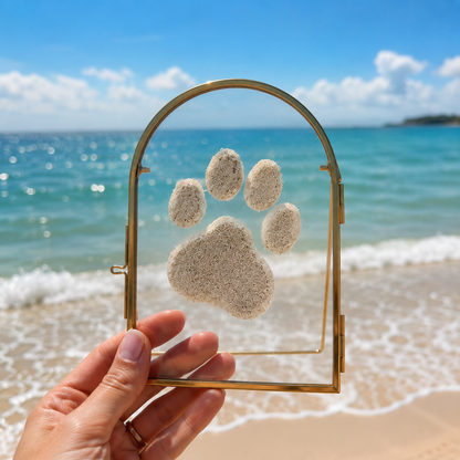 🐾 Capture Your Dog's First Beach Paw Print Forever