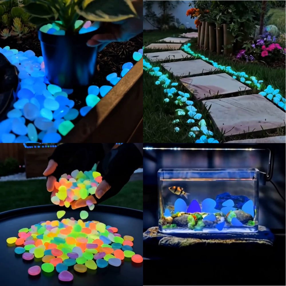 🌈Colorful Glow-in-the-Dark Garden Stones🌈