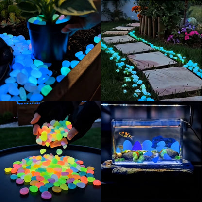 🌈Colorful Glow-in-the-Dark Garden Stones🌈