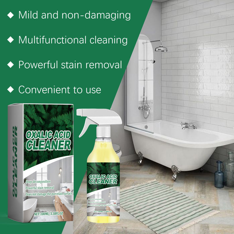 🔥【CLEARANCE!] Molecular-Level Cleaning Tech! Oxalic Acid Bathroom Cleaner Dissolves Rust