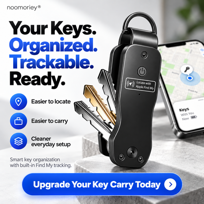 🔑 Smart Key Organizer with Find My Tracking & Sound Alert
