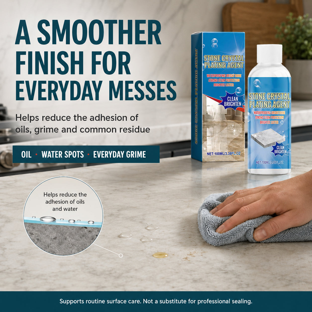 Stone Crystal Countertop Scratch Repair & Plating Agent