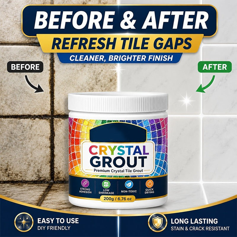 Mould‑Proof Tile Grout – Waterproof, stain‑resistant & crack‑proof. Perfect for bathrooms & kitchens – stays white & clean for years! 🌟💪