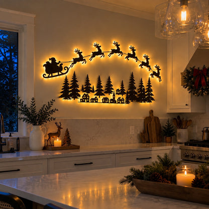 Reindeer Sleigh Press On