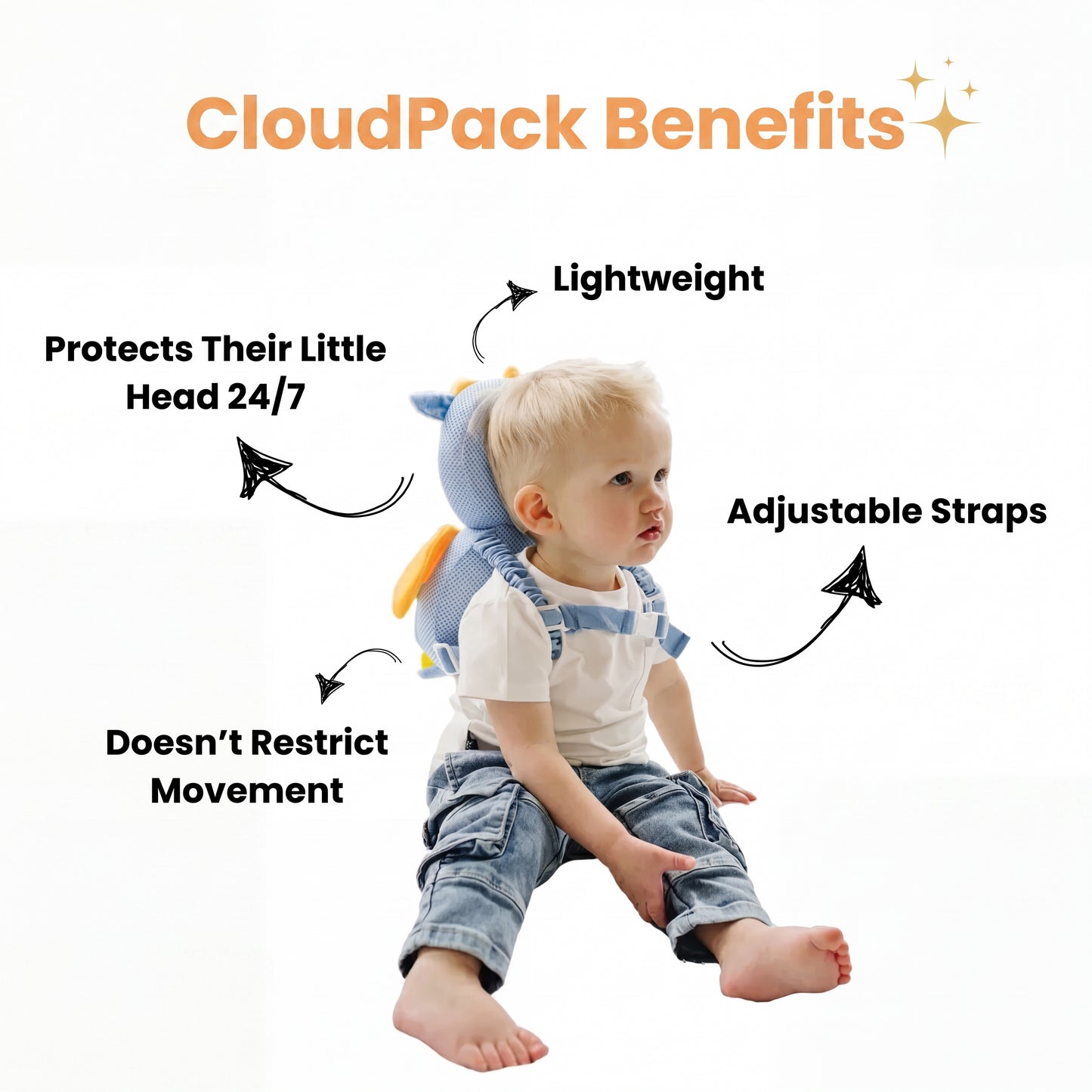👶 VALORS™  Baby Head Protector