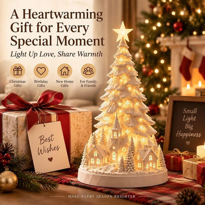 🔥Christmas Sale🎁Nordic Christmas Village LED Winter Christmas Tree Light