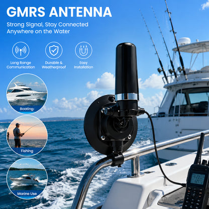 Universal GMRS Antenna Mount – Heavy-Duty Radio Antenna Bracket for Cars, SUVs, Trucks, Off-Road Vehicles & Boats