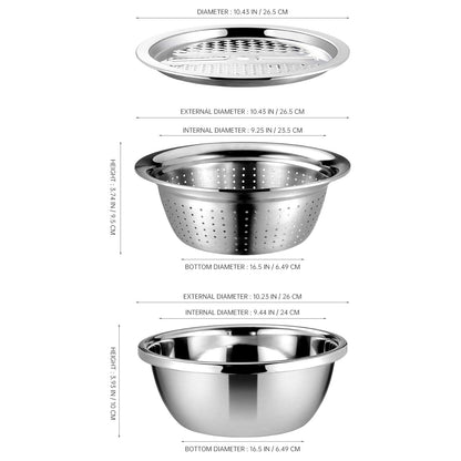 🥗 Prep, Drain &amp; Grate — All in One Smart Kitchen Bowl!