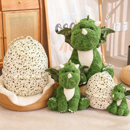 🔥Christmas Sale🎁Funny Dinosaur Plush Toy for Boys - Dinosaur Egg Stuffed Pillow, Comforting Sleep Companion Doll