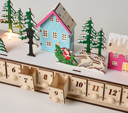 🔥Christmas Sale🎁Home Reflections Christmas Village Advent Calendar