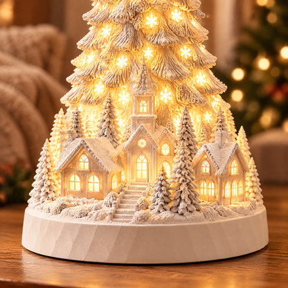 🔥Christmas Sale🎁Nordic Christmas Village LED Winter Christmas Tree Light