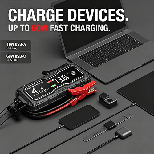 💥Boost X 4250A Car Jump Starter — Suitable for 10.0L Gasoline & 8.0L Diesel Engines