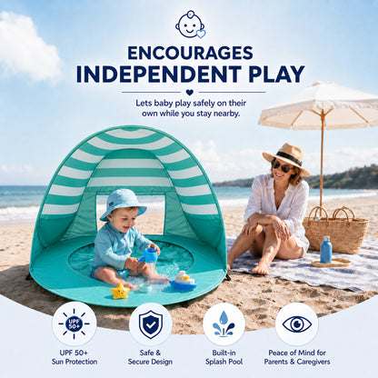 👶🏖️ VALORS™ POP-UP BABY BEACH TENT
