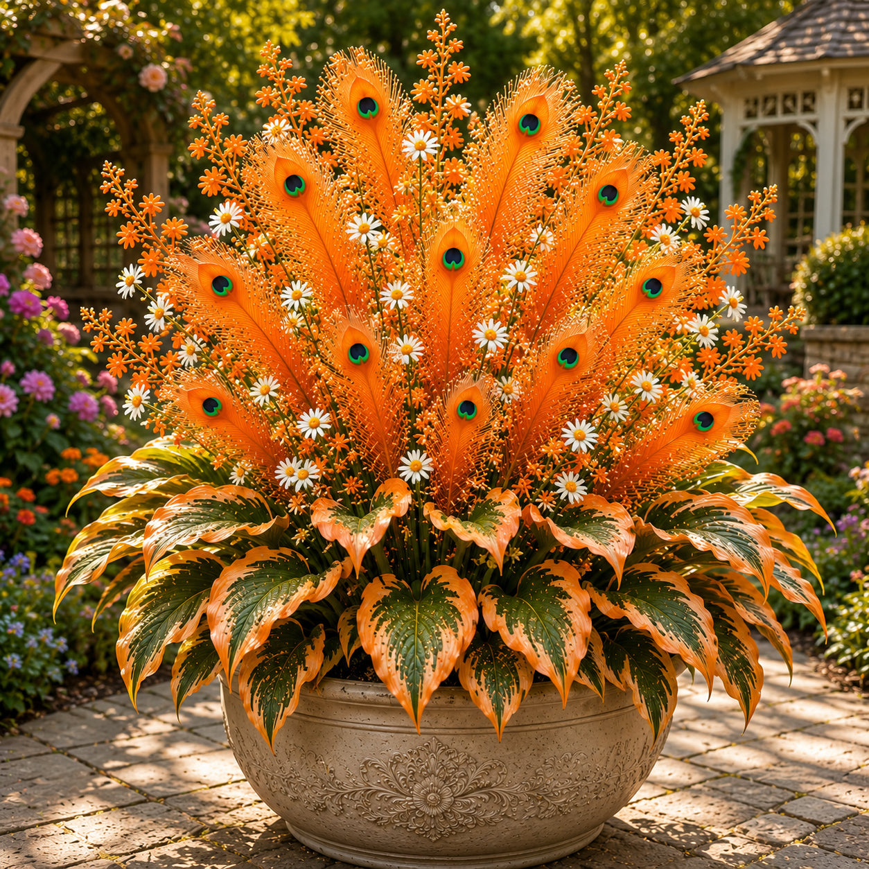 🌿🔥 Peacock Flame seed – Stunning Colors That Brighten Any Space 🦚