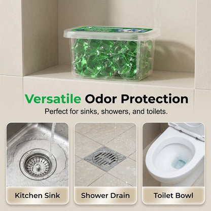 🏠💧Drain Deodorizer Pods – Bio‑enzyme formula neutralizes smells at the source. Instant fresh scent, no harsh chemicals. Say goodbye to embarrassing odours. 🚰✅