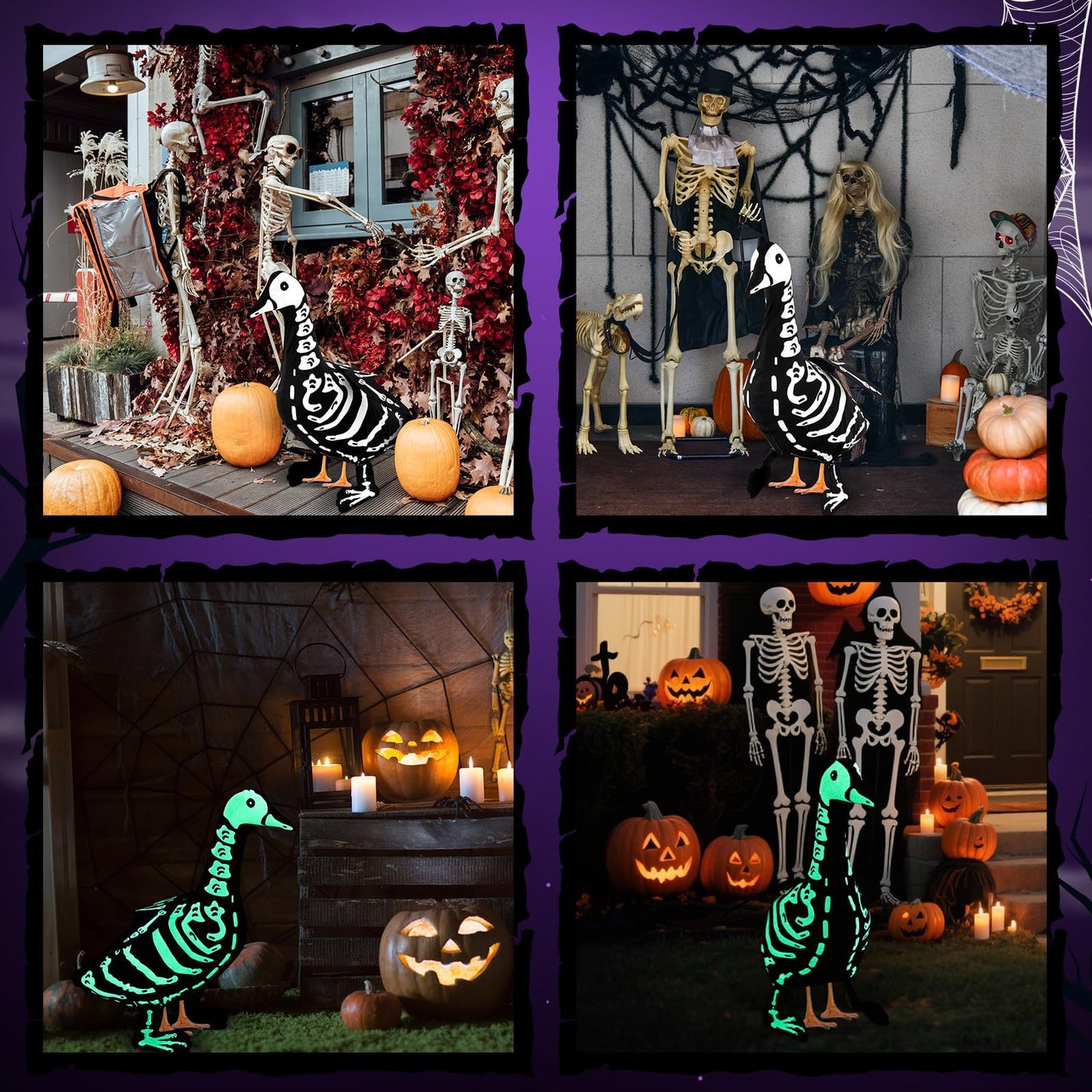 Skeleton Porch Goose Halloween Outfit