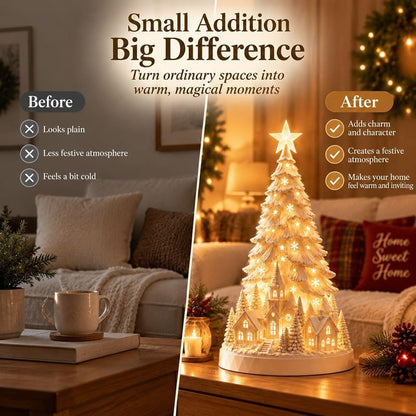 🔥Christmas Sale🎁Nordic Christmas Village LED Winter Christmas Tree Light